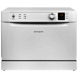 Hotpoint HCD662 Freestanding Compact Dishwasher, White